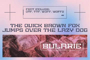 Bularie  Stencil font