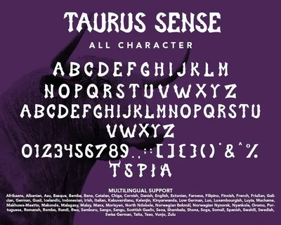 Taurus Sense font