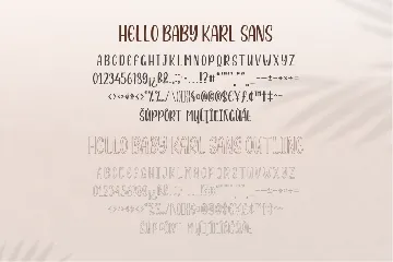 Hello Baby Karl Font Duo