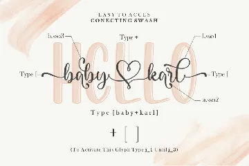 Hello Baby Karl Font Duo