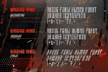 GRVS Wrecked Havoc font