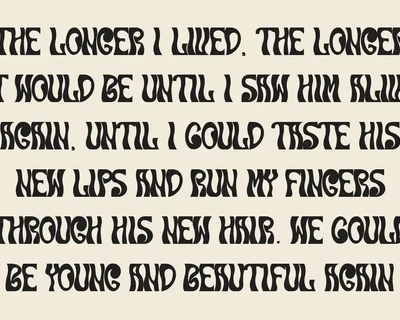 Allbine Experimental Display Font