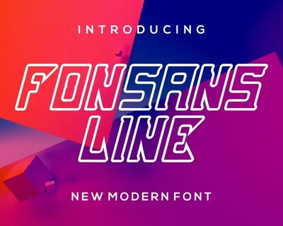 Fonsans line font