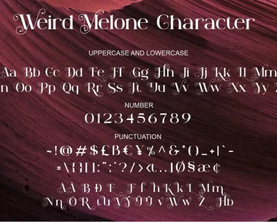 Weird Melone font