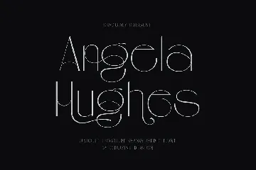 Angela Hughes Elegant Ligature Sans font