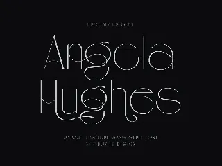 Angela Hughes Elegant Ligature Sans font