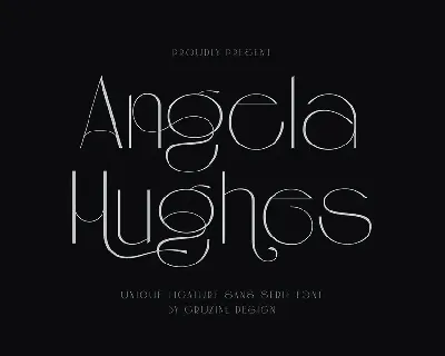 Angela Hughes Elegant Ligature Sans font