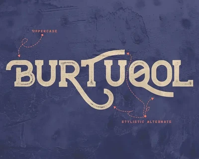 Burtuqol - Vintage Slab Serif font
