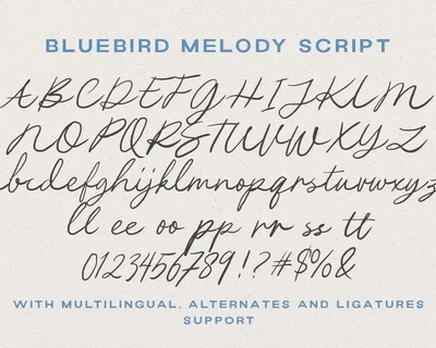 Bluebird Melody font