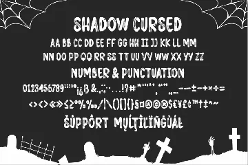 Shadow Cursed Display Font