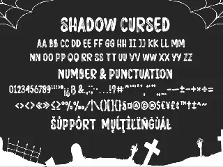 Shadow Cursed Display Font