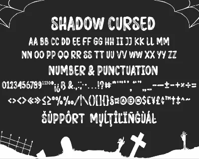 Shadow Cursed Display Font