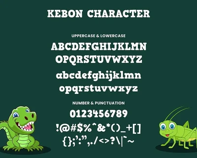 Kebon - Decorative Font