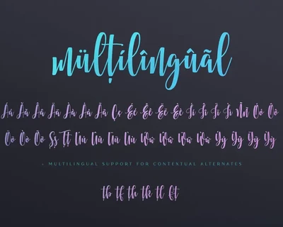 Multiberry - Script Font
