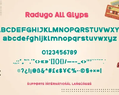 Radugo font