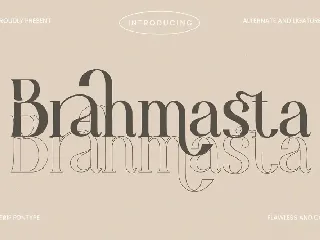 Brahmasta font