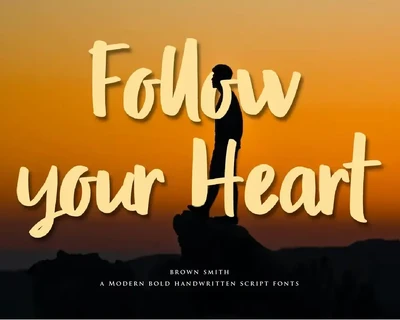Brown Smith - Modern Bold Script fonts