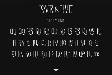 Love & Live font