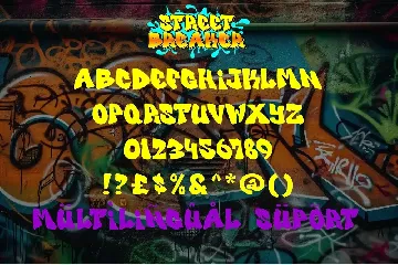 Street Breaker - Layered Graffiti Font