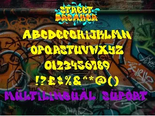 Street Breaker - Layered Graffiti Font