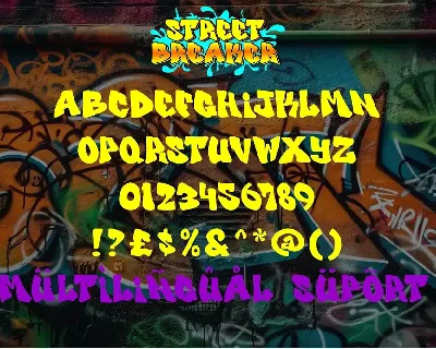 Street Breaker - Layered Graffiti Font