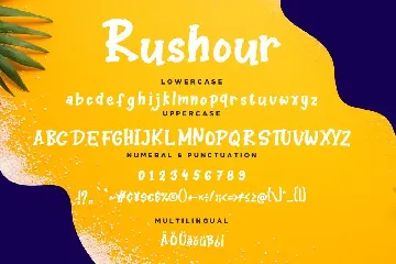 Rushour Fun Brush Advertisement Font