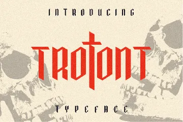 Trotont Gothic font