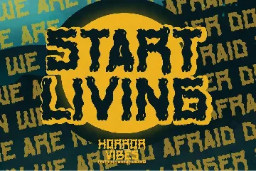 Horror Vibes  - Handmade horror Font