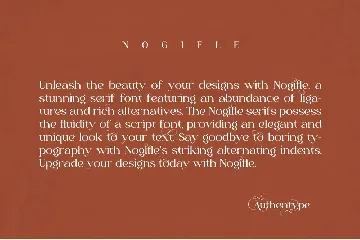 Nogifle Beauty Serif Font