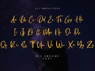 Big Dreams - Handwritten Font YR