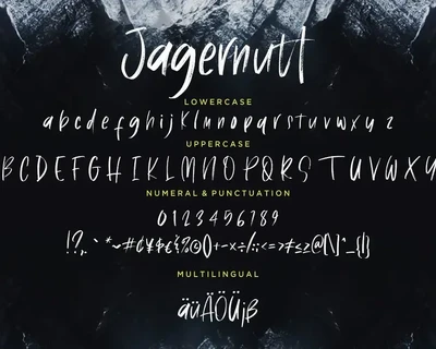 Jagernutt Brush Business Font