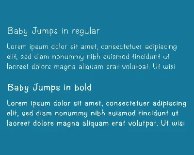 Baby Jumps - Hand drawn comic font