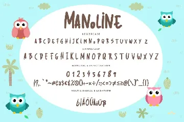 Manoline Fun Advertisement Font