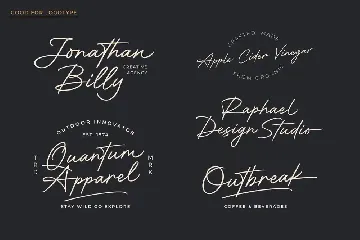 Motherland Signature font