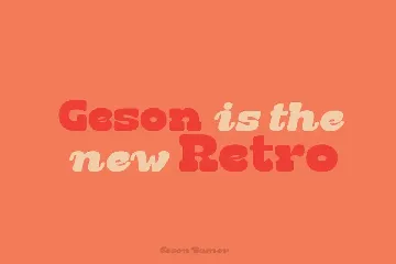 Gosen Bamer - Retro Font