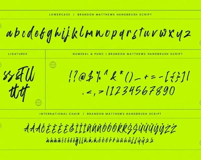 Brandon Matthews Handbrush Script font
