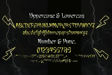 Gledek font