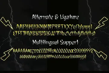 Gledek font