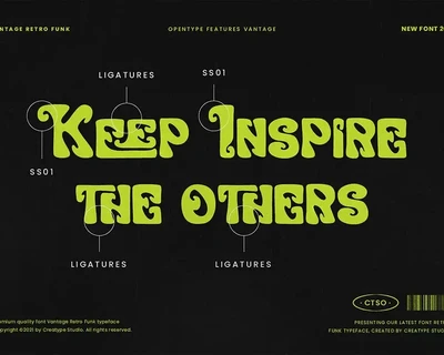 Vantage Retro Business Font