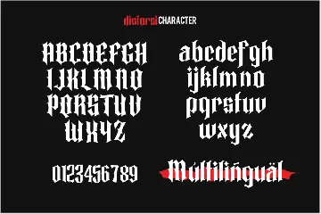 Distorsi Blackletters font