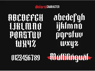 Distorsi Blackletters font