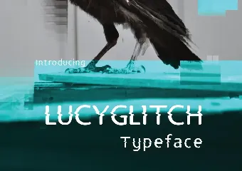 Lucy Glitch font