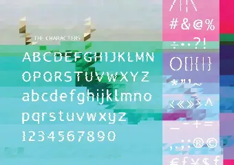 Lucy Glitch font