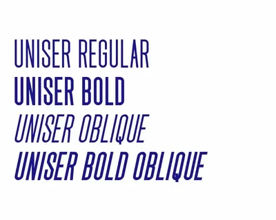 Uniser - Condensed Sans font