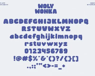 Woly Wonka font