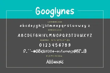 Googlynes Joy & Play Advertisement Font