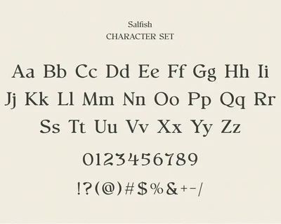 Salfish - Nostalgic Serif Font