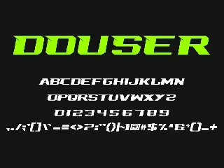 Douser font