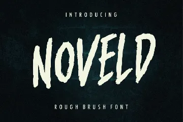 Noveld Horror Brush Font