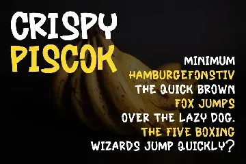 Crispy Piscok font